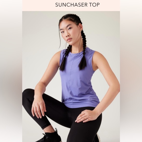 Athleta Sunchaser UPF Tank Top Calypso Mint Size XXS - Picture 4 of 11